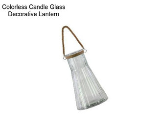 Colorless Candle Glass Decorative Lantern