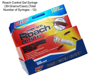 Roach Control Gel Syringe (30-Grams/Case) (Total Number of Syringes - 12)