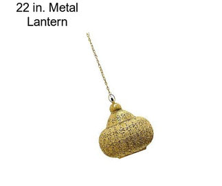 22 in. Metal Lantern