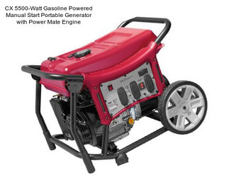 CX 5500-Watt Gasoline Powered Manual Start Portable Generator with Power Mate Engine