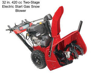 32 in. 420 cc Two-Stage Electric Start Gas Snow Blower