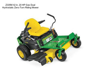 Z335M 42 in. 20 HP Gas Dual Hydrostatic Zero-Turn Riding Mower