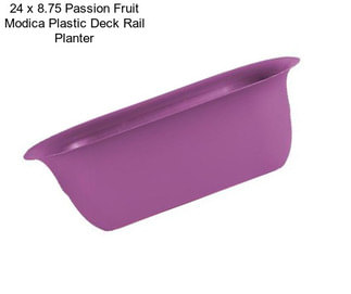 24 x 8.75 Passion Fruit Modica Plastic Deck Rail Planter