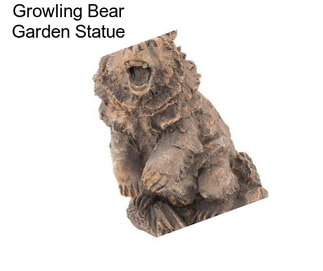 Growling Bear Garden Statue