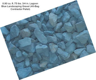 0.90 cu. ft. 75 lbs. 3/4 in. Lagoon Blue Landscaping Gravel (40-Bag Contractor Pallet)