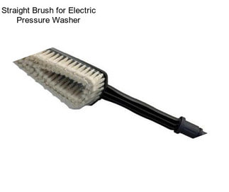 Straight Brush for Electric Pressure Washer