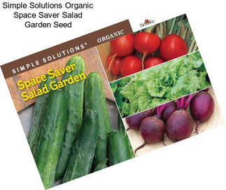 Simple Solutions Organic Space Saver Salad Garden Seed