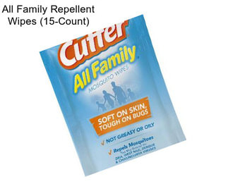 All Family Repellent Wipes (15-Count)