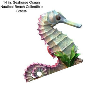 14 in. Seahorse Ocean Nautical Beach Collectible Statue