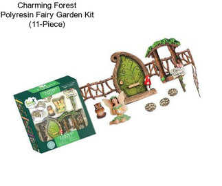 Charming Forest Polyresin Fairy Garden Kit (11-Piece)