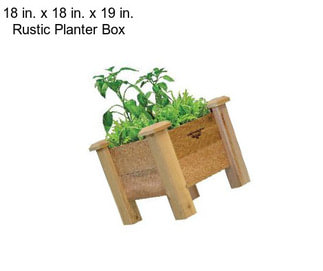 18 in. x 18 in. x 19 in. Rustic Planter Box