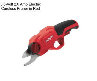 3.6-Volt 2.0 Amp Electric Cordless Pruner in Red