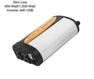 Slim Line 400-Watt/1,000-Watt Inverter with USB