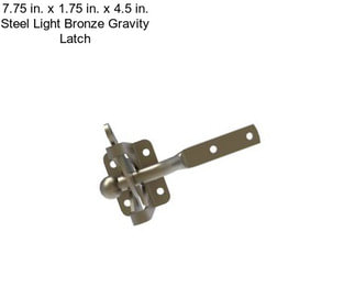 7.75 in. x 1.75 in. x 4.5 in. Steel Light Bronze Gravity Latch