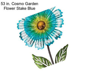 53 in. Cosmo Garden Flower Stake Blue