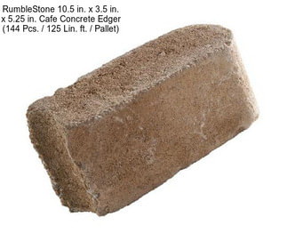RumbleStone 10.5 in. x 3.5 in. x 5.25 in. Cafe Concrete Edger (144 Pcs. / 125 Lin. ft. / Pallet)