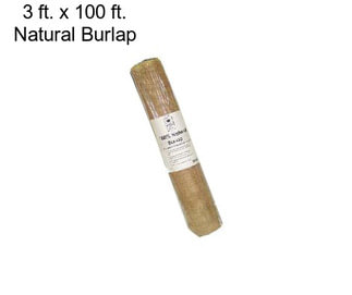 3 ft. x 100 ft. Natural Burlap