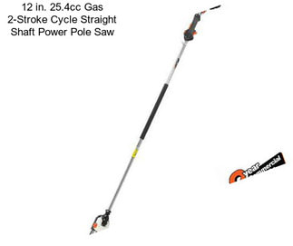 12 in. 25.4cc Gas 2-Stroke Cycle Straight Shaft Power Pole Saw