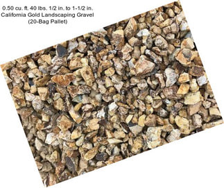0.50 cu. ft. 40 lbs. 1/2 in. to 1-1/2 in. California Gold Landscaping Gravel (20-Bag Pallet)