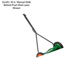 Scott\'s 16 in. Manual Walk Behind Push Reel Lawn Mower