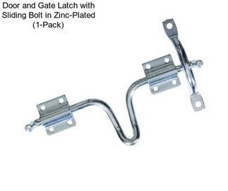 Door and Gate Latch with Sliding Bolt in Zinc-Plated (1-Pack)