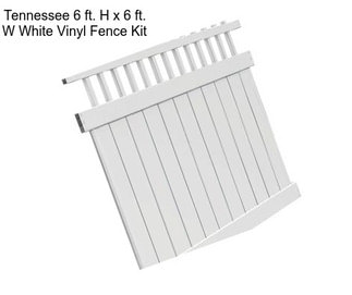 Tennessee 6 ft. H x 6 ft. W White Vinyl Fence Kit