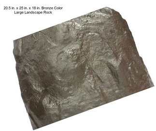 20.5 in. x 25 in. x 18 in. Bronze Color Large Landscape Rock