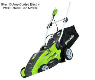 16 in. 10 Amp Corded Electric Walk Behind Push Mower
