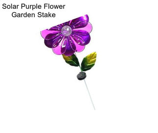 Solar Purple Flower Garden Stake