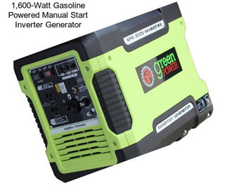 1,600-Watt Gasoline Powered Manual Start Inverter Generator