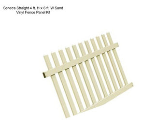 Seneca Straight 4 ft. H x 6 ft. W Sand Vinyl Fence Panel Kit