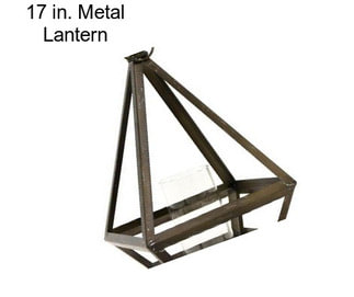 17 in. Metal Lantern