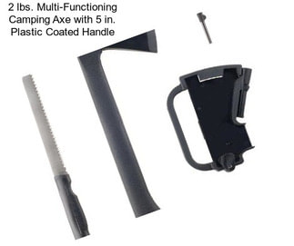 2 lbs. Multi-Functioning Camping Axe with 5 in. Plastic Coated Handle