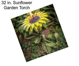32 in. Sunflower Garden Torch