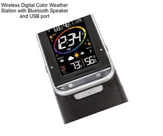 Wireless Digital Color Weather Station with Bluetooth Speaker and USB port