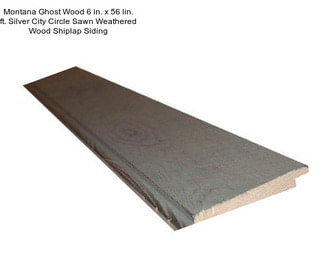 Montana Ghost Wood 6 in. x 56 lin. ft. Silver City Circle Sawn Weathered Wood Shiplap Siding