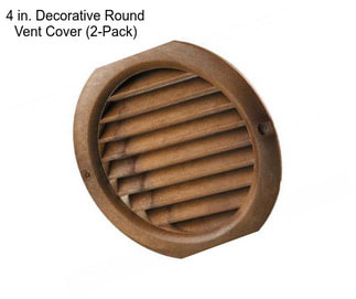 4 in. Decorative Round Vent Cover (2-Pack)