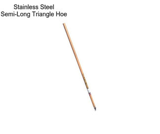 Stainless Steel Semi-Long Triangle Hoe