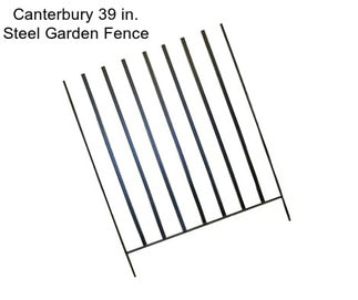 Canterbury 39 in. Steel Garden Fence