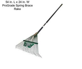 54 in. L x 24 in. W ProGrade Spring Brace Rake