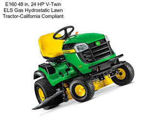 E160 48 in. 24 HP V-Twin ELS Gas Hydrostatic Lawn Tractor-California Compliant