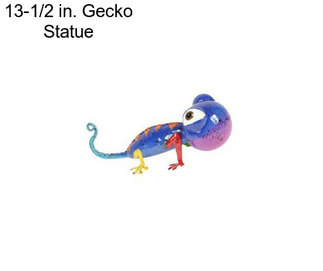 13-1/2 in. Gecko Statue