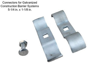 Connectors for Galvanized Construction Barrier Systems 5-1/4 in. x 1-1/8 in.