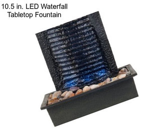 10.5 in. LED Waterfall Tabletop Fountain