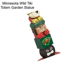 Minnesota Wild Tiki Totem Garden Statue