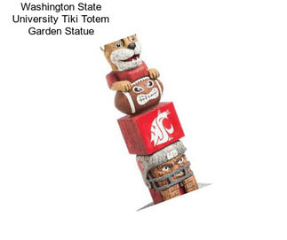 Washington State University Tiki Totem Garden Statue