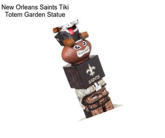 New Orleans Saints Tiki Totem Garden Statue