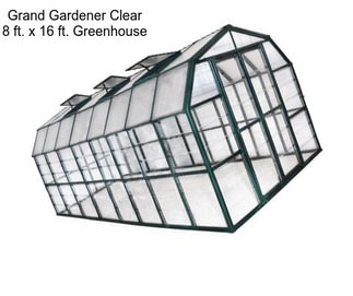 Grand Gardener Clear 8 ft. x 16 ft. Greenhouse