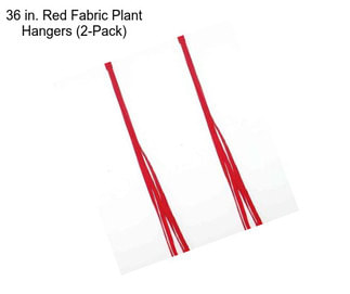 36 in. Red Fabric Plant Hangers (2-Pack)