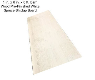 1 in. x 6 in. x 8 ft. Barn Wood Pre-Finished White Spruce Shiplap Board